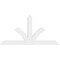 Ekena Millwork Richland Architectural Grade PVC Gable Bracket, 84"W x 42"H x 2"D x 6"F, 12/12 Pitch GBP084X42X0206RIC00 - alternate 3